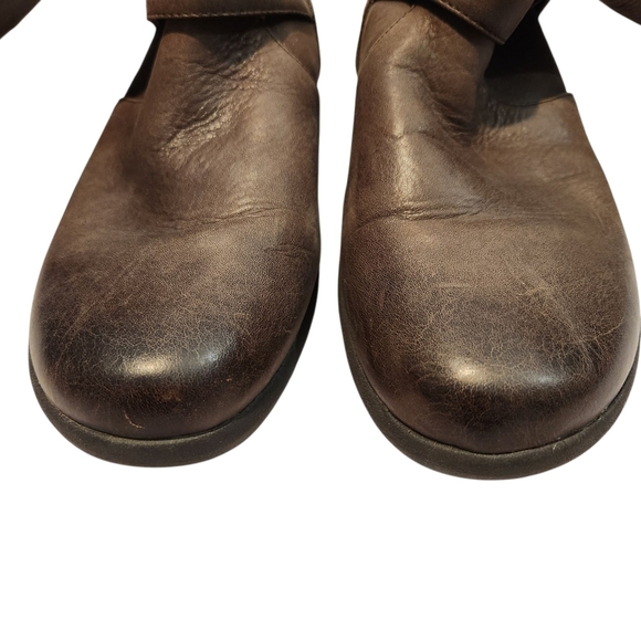 ABEO WOMEN'S ELENA KNEE HIGH LEATHER BROWN BOOTS SZ 7.5 - Picture 8 of 12